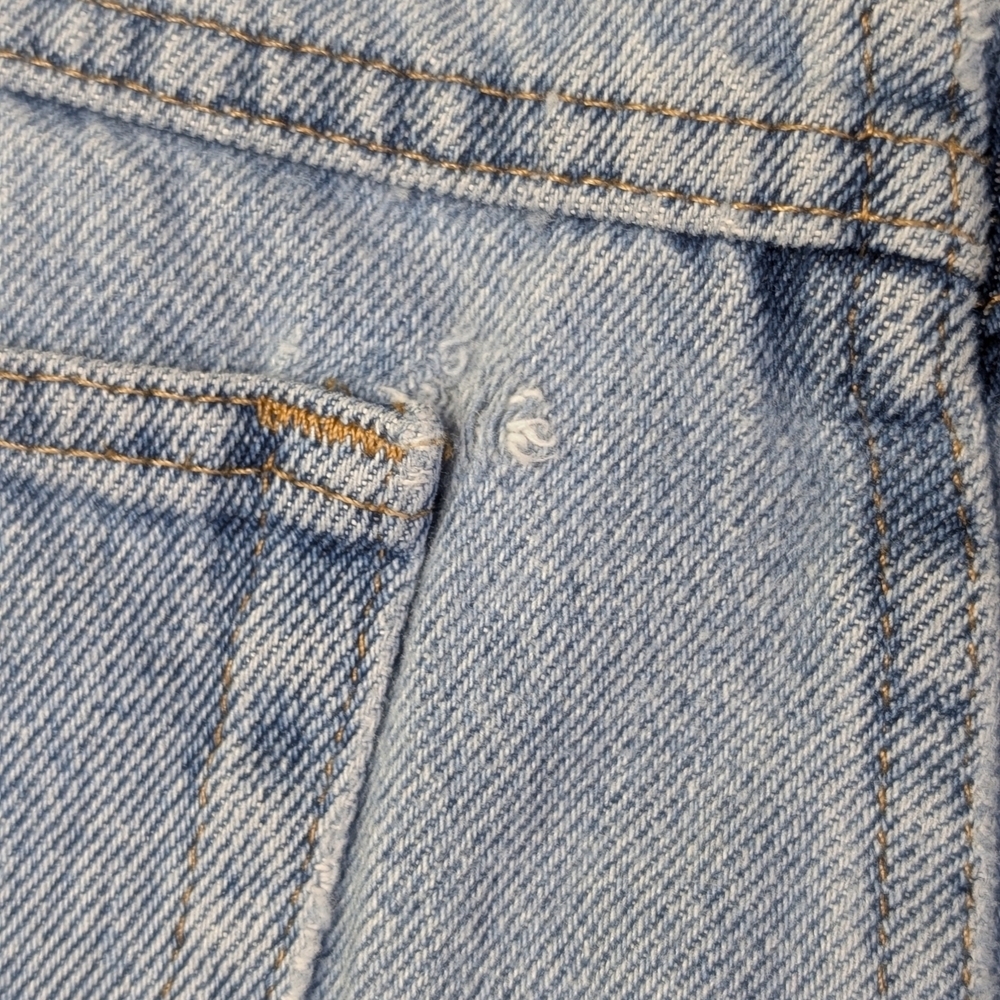 Vintage Rustler Light Wash Jeans | High Rise Straight Leg Western | 32" x 32" - Picture 5 of 8